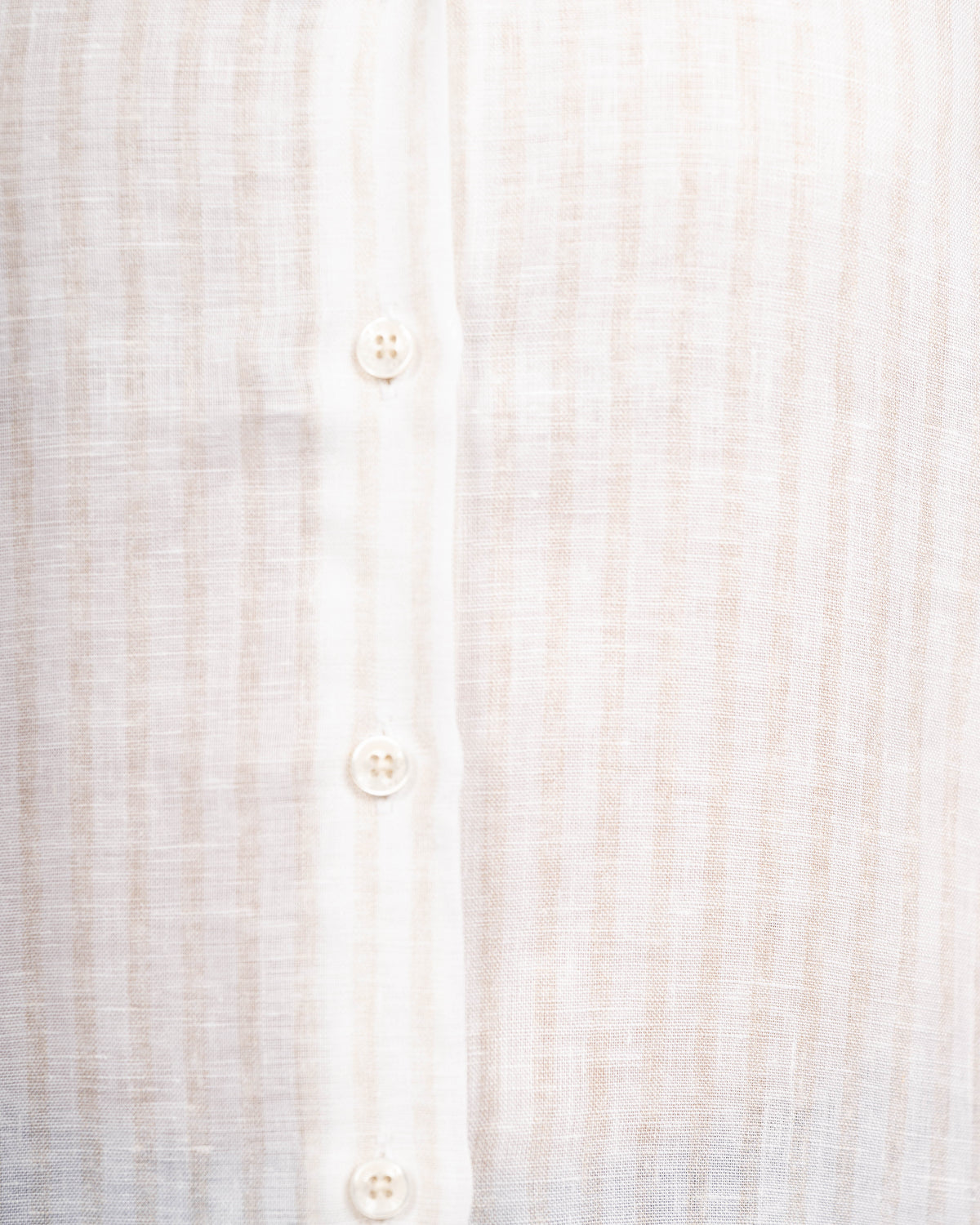 MARIE oversized short-sleeved blouse in linen with beige stripes (2378D-M)