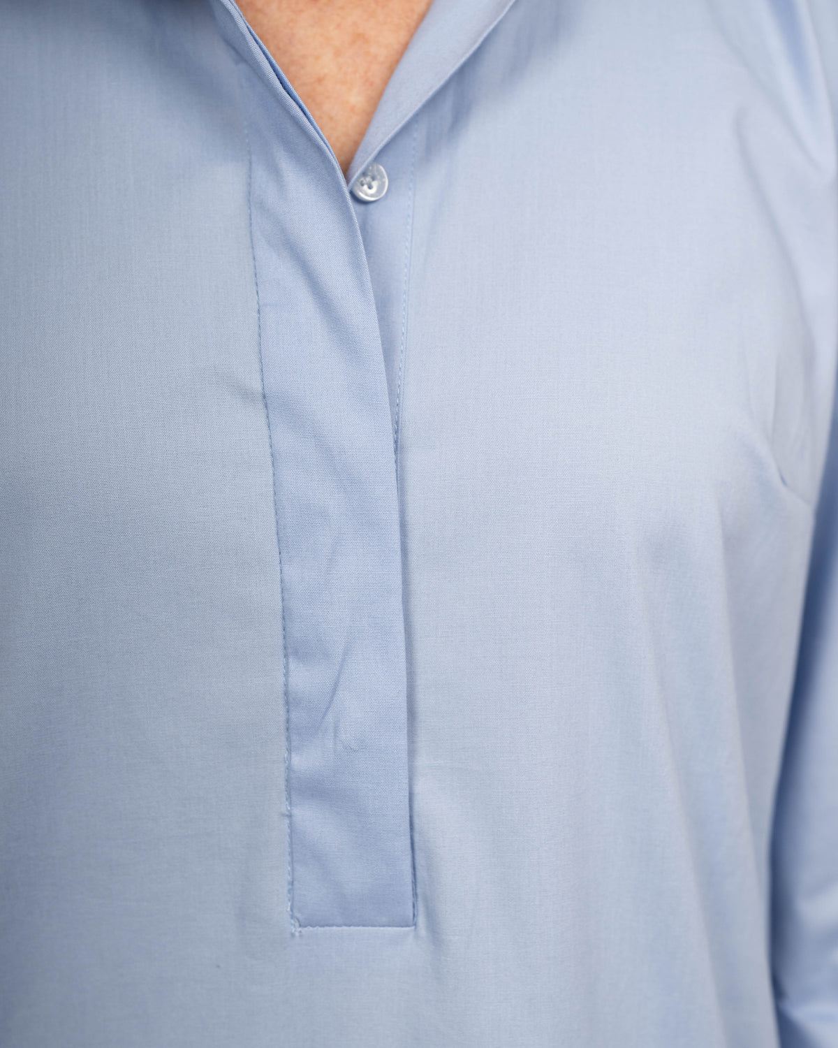 Blouse-robe ZOÉ manches 3/4 en bleu (art. 1006D-Z-34)