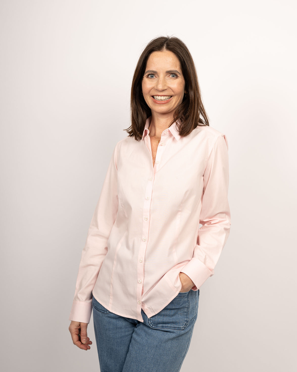 Blouse stretch SOPHIE en rose (art. 1008D-S)
