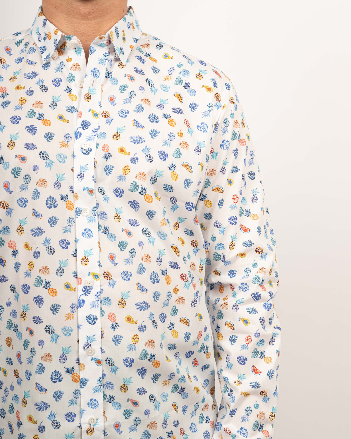 Freizeithemd mit sommerlichem Printmuster (Art. 2223-C)