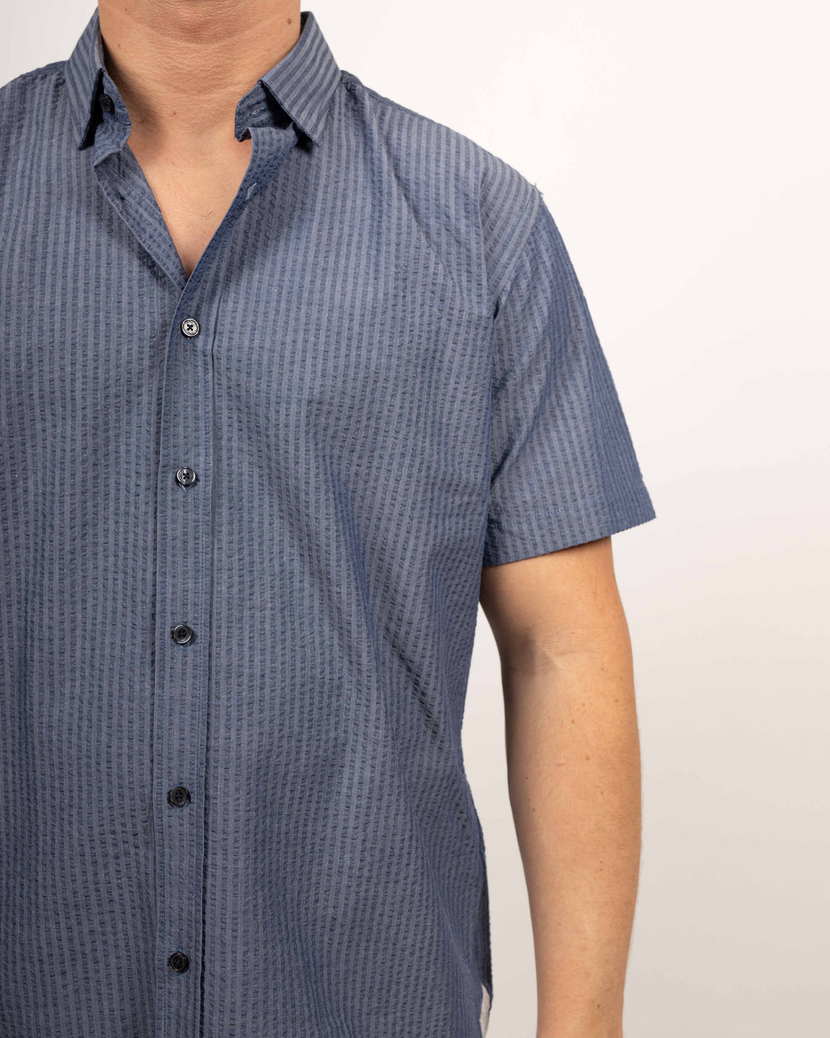 Chemise de loisirs à manches courtes bleue (art. 2603-C-KA)