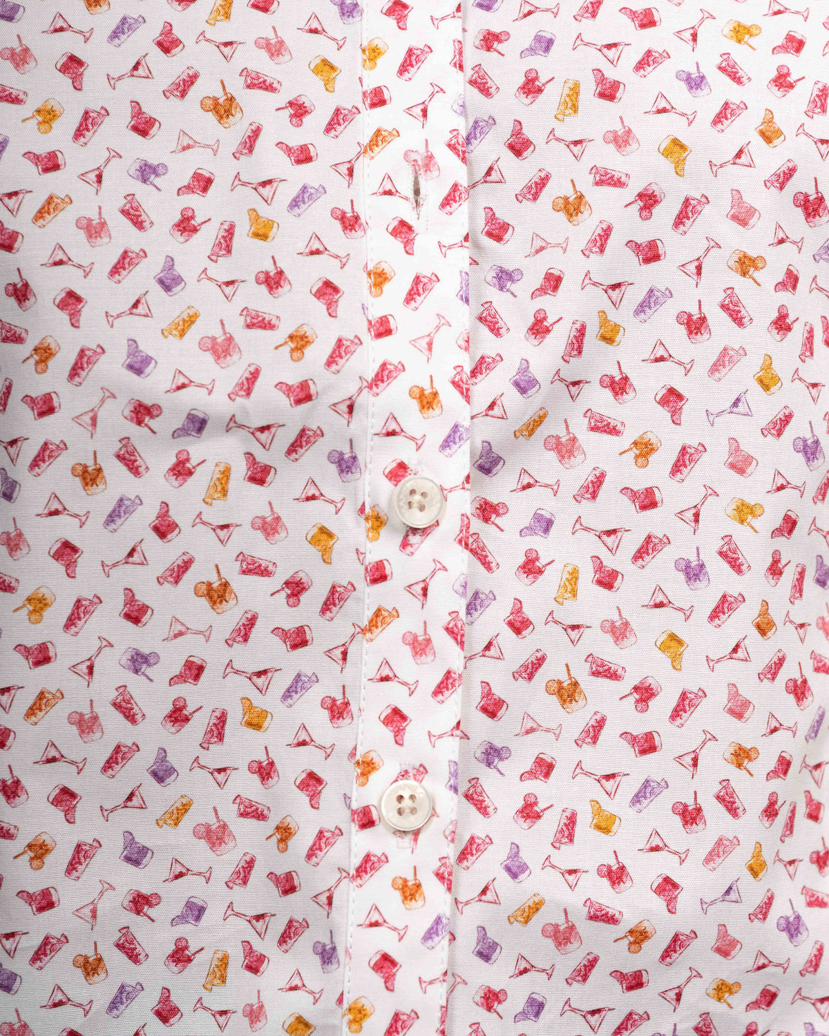 Stretch-Bluse SOPHIE mit farbigem Cocktail-Print (2337D-S)