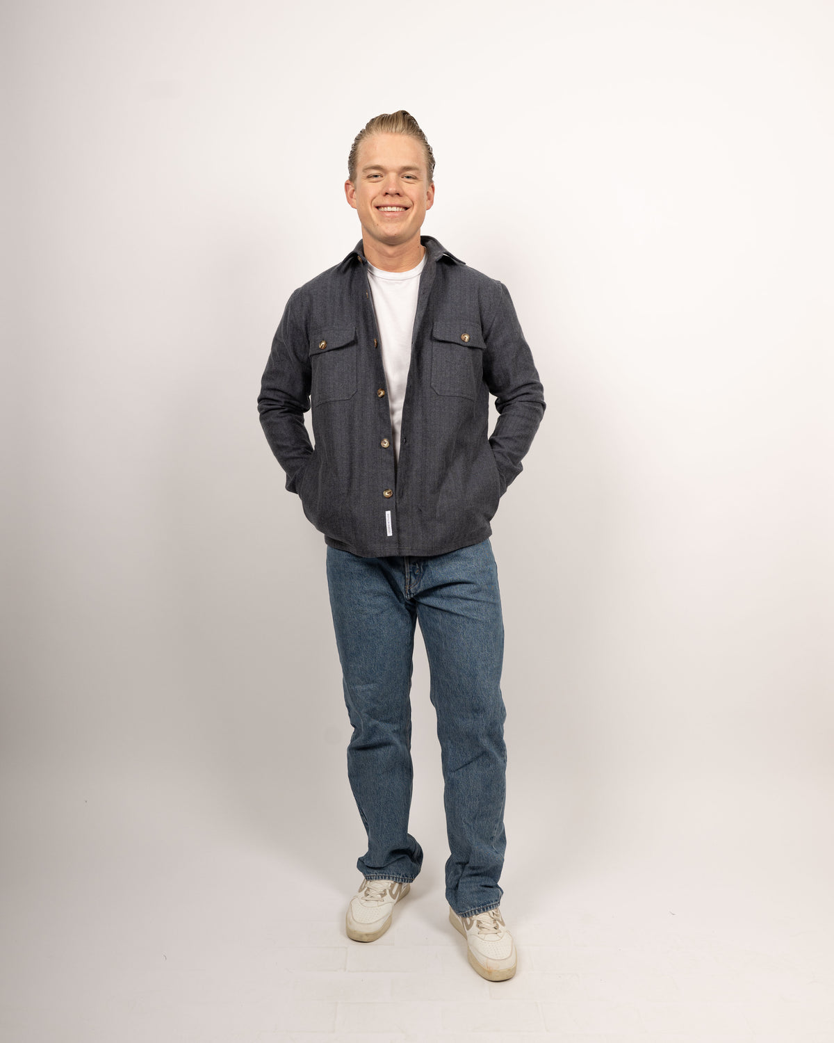Overshirt in blue (Art. 2757-OS)