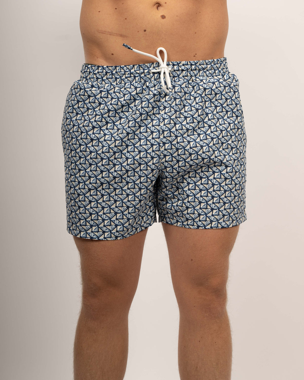 Short de bain avec imprimé de symboles de plage (2832-ST)