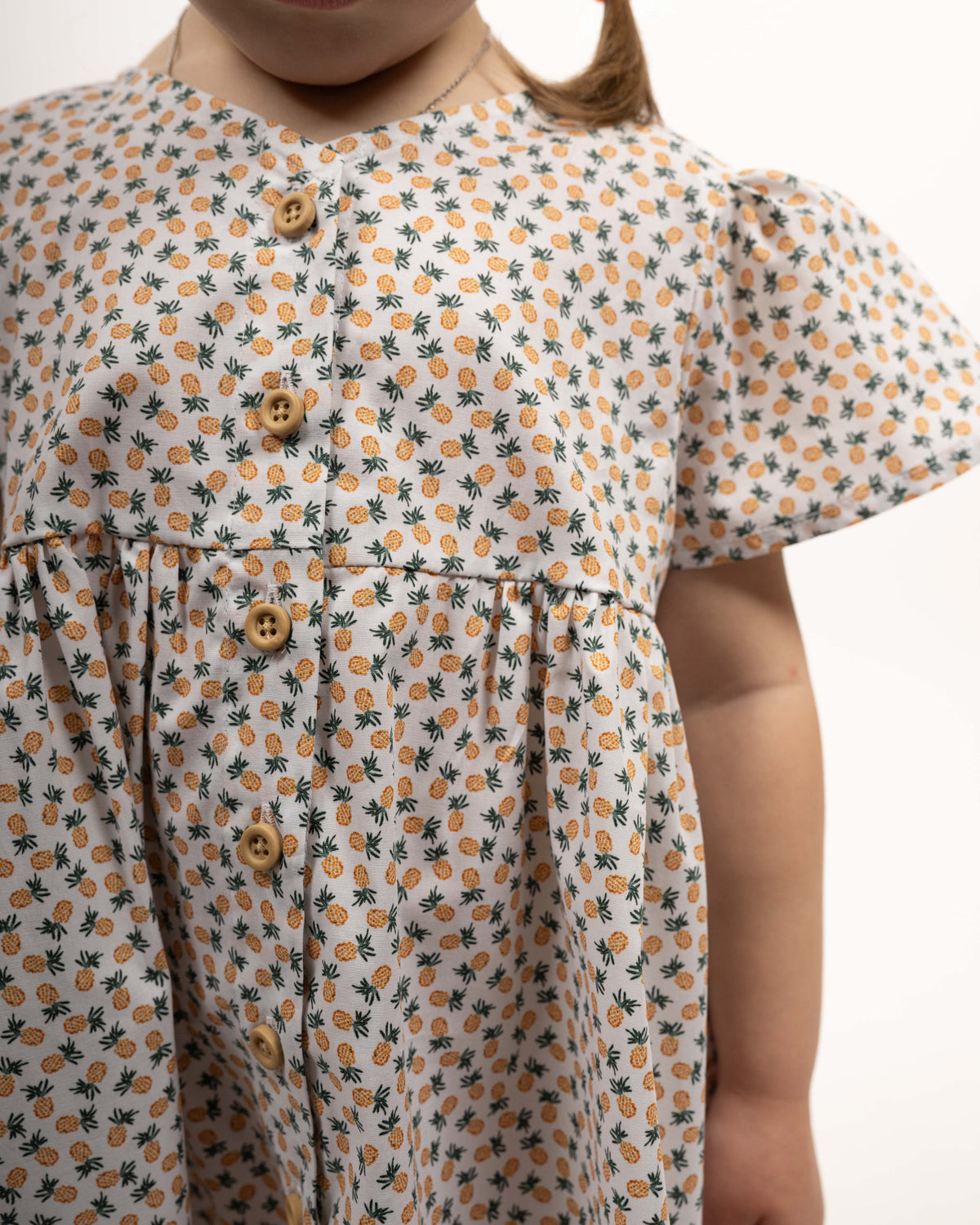 Robe pour enfants LAHELA avec imprimé ananas (2332K-L)