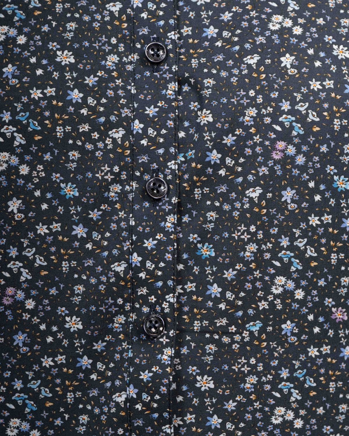 Stretch-Bluse SOPHIE mit Blumenprint in Dunkelblau (Art. 2207D-S)