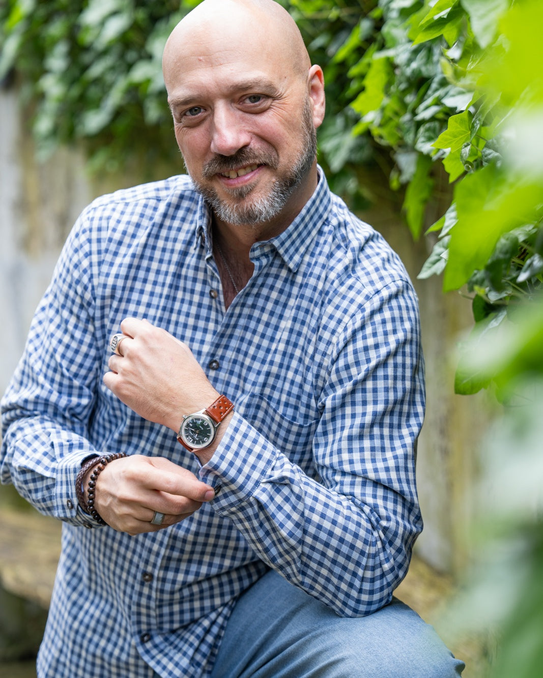 Flanellhemd mit Karomuster Hellblau (Art. 2367-C)