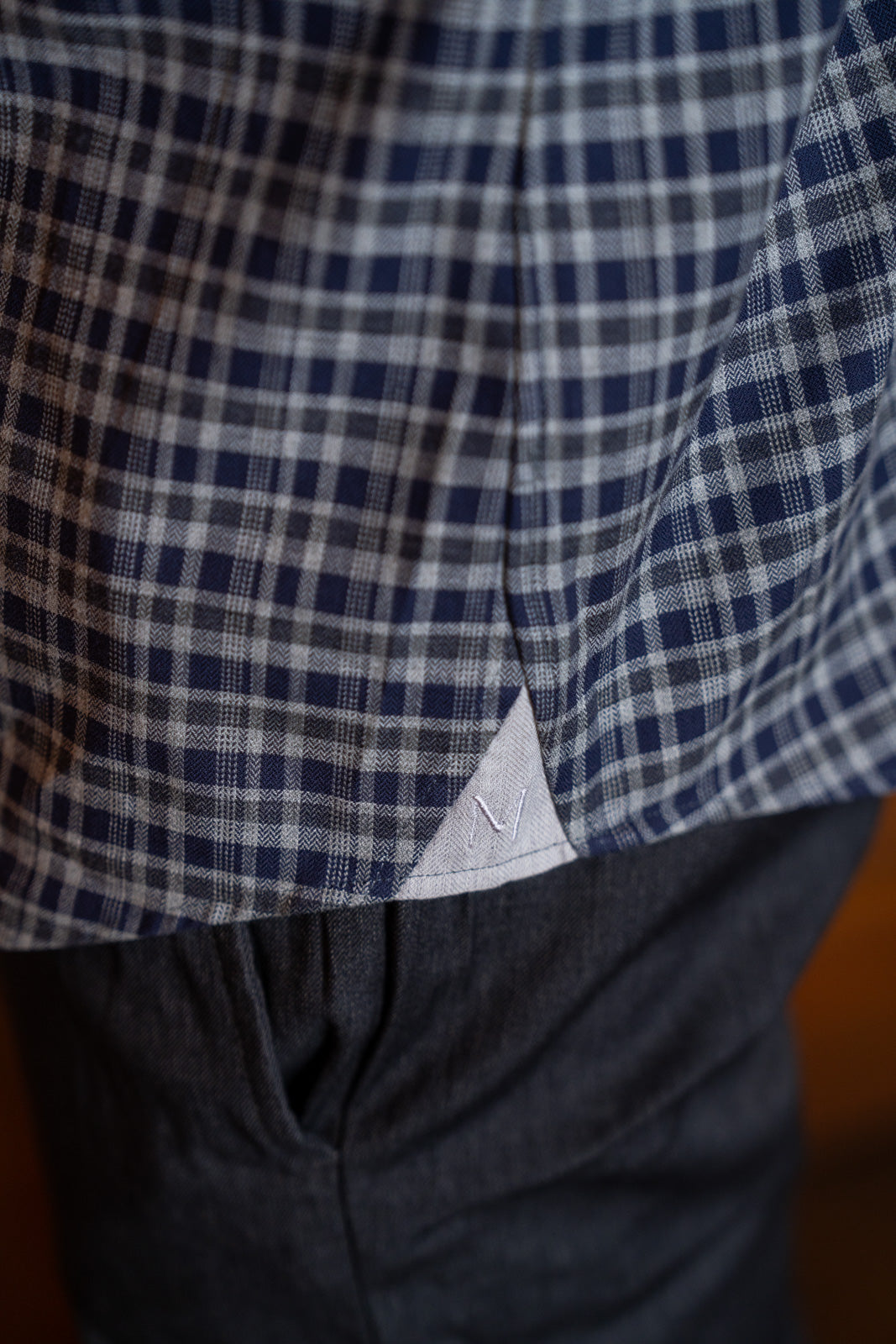 Casual shirt with herringbone pattern (Art. 2405-C)